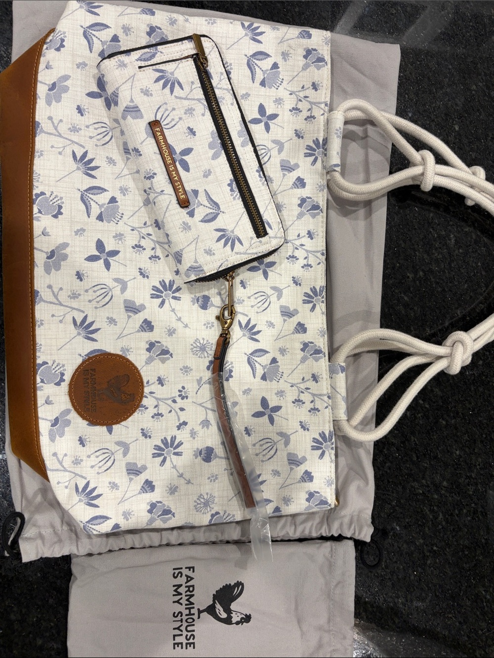 Farmhouse Is My Style Large Purse/Tote with large matching wallet